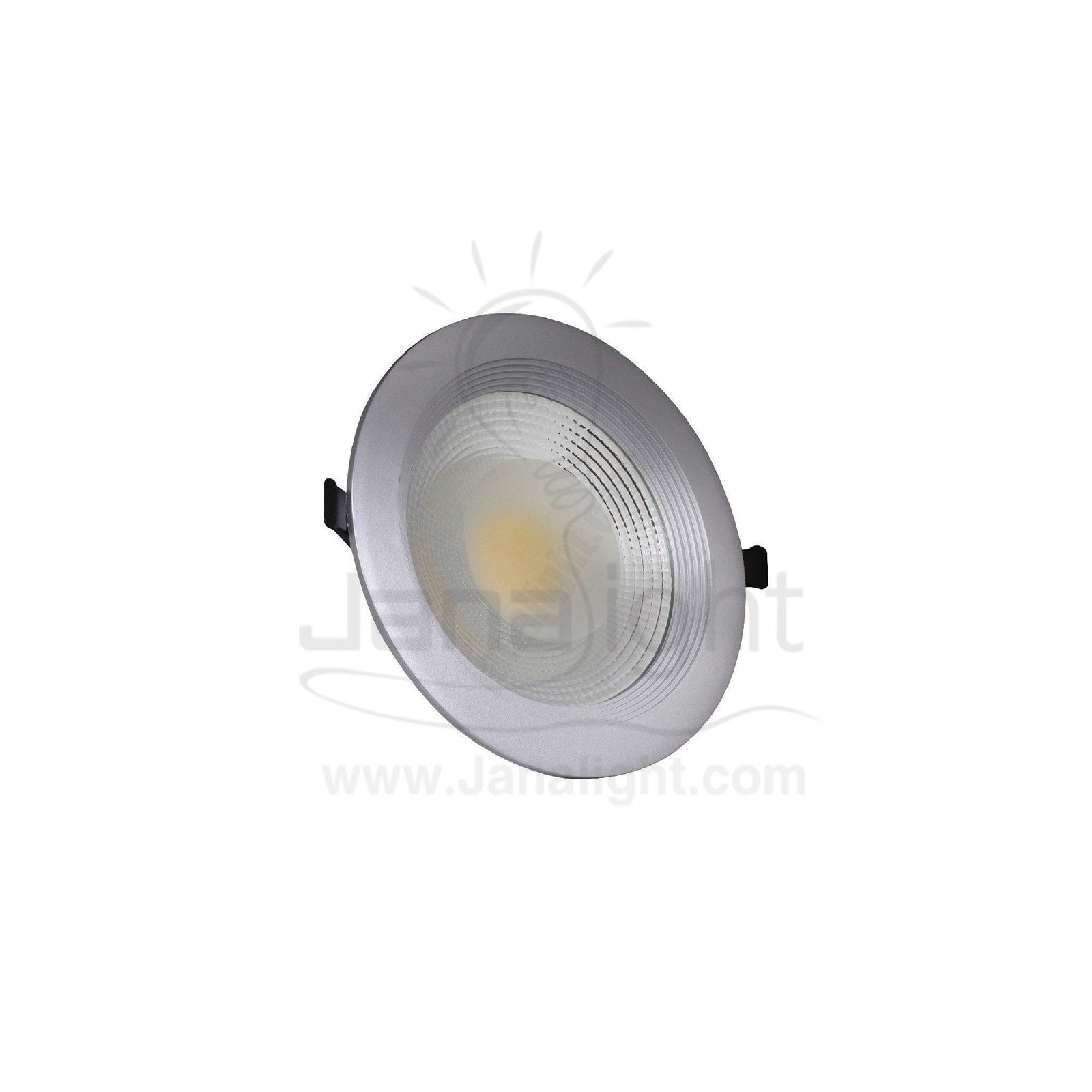كشاف 20 وات كومبكت وورم حلق فضي جنى لايت plastic warm compact 20 watt downlight